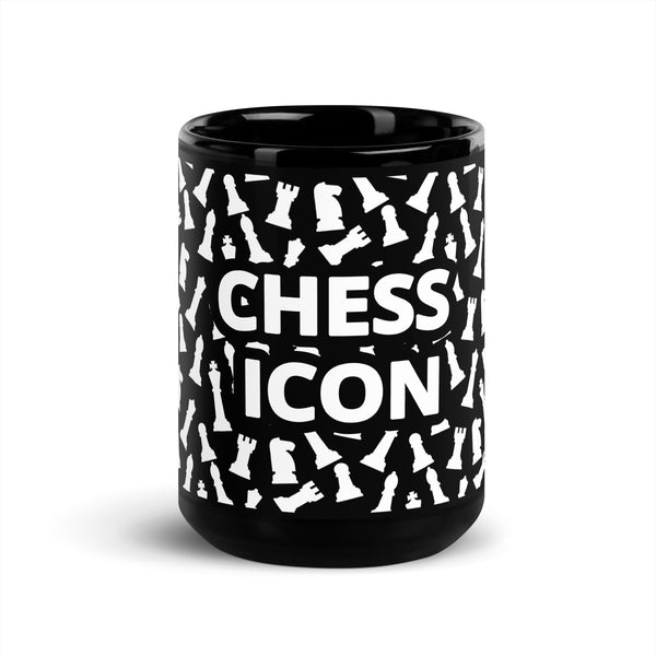 Black Chess Icon Mug 15oz